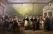 General George Washington Resigning his Commission